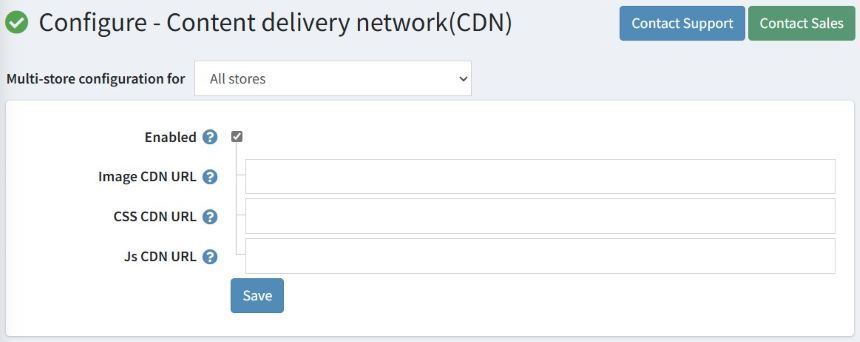 nopcommerce nopadvance cdn plugin configuration page